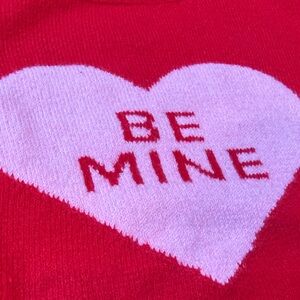 Red 'Be Mine' Heart Sweater